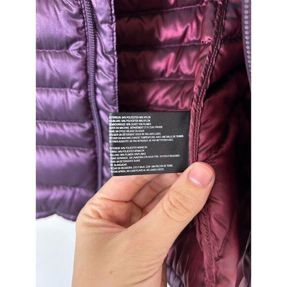 Bernardo Packable Goose Down Quilted Vest Women's S Purple Outdoor - Picture 8 of 11